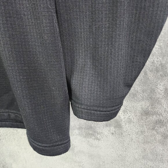 Mens Black Magellan Outdoors Pullover Sweatshirt 1/4 Zip Long Sleeve Mock Neck L - Picture 5 of 11